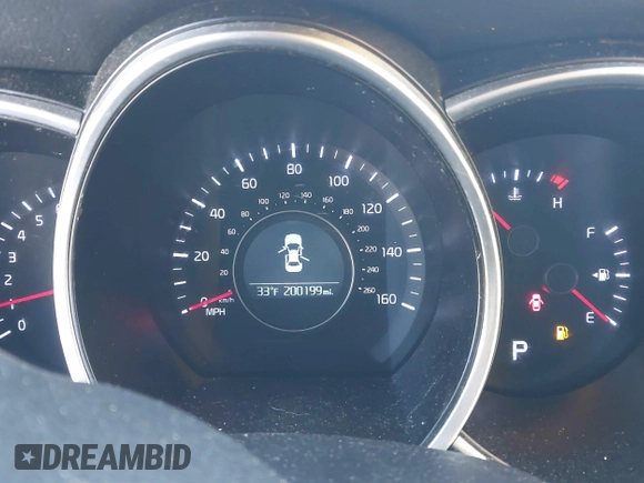 2014 Kia Optima LX with VIN 5XXGM4A77EG351662, listed as a IAAI auction lot 41188778 with 200,199 mi miles. Bid and sale history available at carsss.com. Image 7.