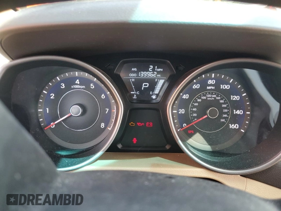 2013 Hyundai Elantra Limited with VIN 5NPDH4AE6DH340032, listed as a Copart auction lot 50267885 with 139,962 mi miles and Salvage Title. Bid and sale history available at DreamBid. Image 9.