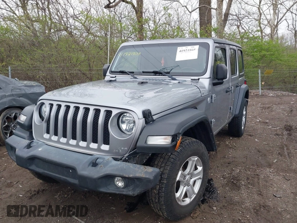 2020 Jeep Wrangler Unlimited Sport S z VIN 1C4HJXDN3LW115076, wystawiony jako IAAI lot #41921868 z przebiegiem 93 052 mil mil oraz . Historia ofert i sprzedaży dostępna na DreamBid. Obrazek 2.
