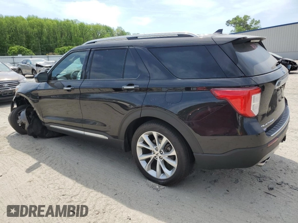 2023 Ford Explorer Platinum with VIN 1FM5K8HC8PGB47242, listed as a Copart auction lot 53545195 with 17,214 mi miles and Salvage title. Bid and sale history available at DreamBid. Image 2.