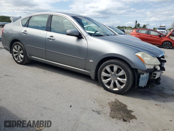 2007 Infiniti M x with VIN JNKAY01FX7M452782, listed as a Copart auction lot 50883765 with 119,387 mi miles and Salvage Title. Bid and sale history available at DreamBid. Image 4.