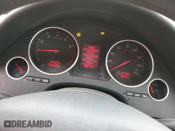 2003 Audi A4 3.0L with VIN WAUAT48H93K014420, listed as a Copart auction lot 43073325 with 98,421 mi miles and Salvage title. Bid and sale history available at DreamBid. Image 9.