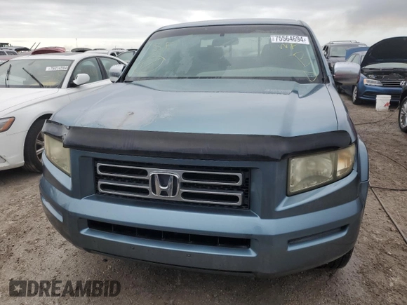 2006 Honda Ridgeline RT with VIN 2HJYK16256H539404, listed as a Copart auction lot 75564694 with 170,418 mi miles and Non Repairable. Bid and sale history available at carsss.com. Image 5.