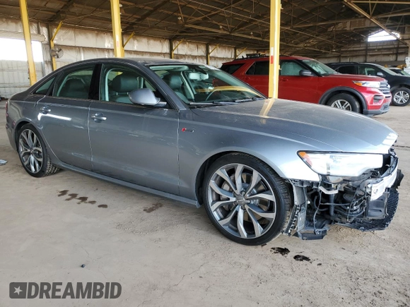 2012 Audi A6 Prestige with VIN WAUHGAFC1CN163184, listed as a Copart auction lot 59620405 with 90,420 mi miles and Salvage title. Bid and sale history available at DreamBid. Image 4.