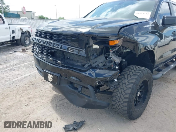 2021 Chevrolet Silverado 1500 Custom with VIN 3GCUYBEFXMG200422, listed as a IAAI auction lot 41955342 with 40,876 mi miles and . Bid and sale history available at DreamBid. Image 6.