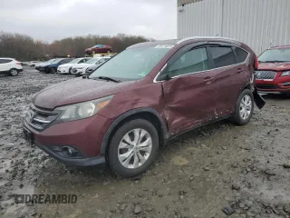 2013 Honda CR-V EX-L with VIN 5J6RM4H70DL086722, listed as a Copart auction lot 52574825 with 216,129 mi miles and Salvage Title. Bid and sale history available at carsss.com. Image 1.