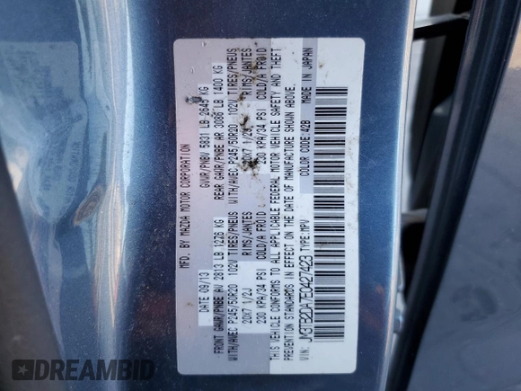 2014 Mazda CX-9 Grand Touring with VIN JM3TB2DA7E0427423, listed as a Copart auction lot 81721564 with 91,775 mi miles and Clean title. Bid and sale history available at DreamBid. Image 13.