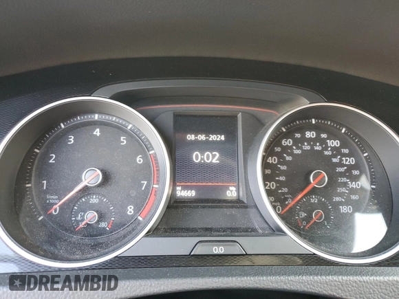 2017 Volkswagen Golf GTI Autobahn with VIN 3VW547AU7HM076275, listed as a Copart auction lot 66288124 with 94,669 mi miles and Salvage Title. Bid and sale history available at carsss.com. Image 9.