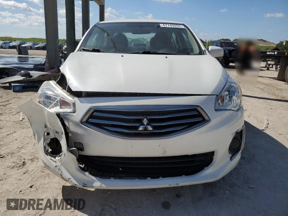 2019 Mitsubishi Mirage G4 ES with VIN ML32F3FJ4KHF14422, listed as a Copart auction lot 47749204 with 122,336 mi miles and Salvage Title. Bid and sale history available at carsss.com. Image 5.