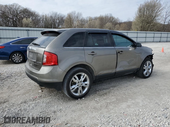 2013 Ford Edge Limited with VIN 2FMDK3KCXDBA08398, listed as a Copart auction lot 45166034 with 131,655 mi miles and Salvage title. Bid and sale history available at DreamBid. Image 3.