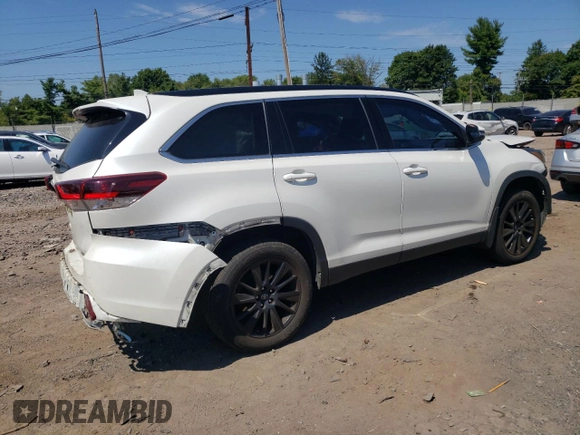 2019 Toyota Highlander SE with VIN 5TDJZRFH8KS604858, listed as a Copart auction lot 69157044 with 119,902 mi miles and Salvage title. Bid and sale history available at DreamBid. Image 3.