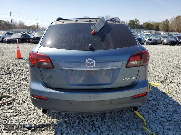 2015 Mazda CX-9 Grand Touring with VIN JM3TB2DA1F0469734, listed as a Copart auction lot 48728895 with 0 mi miles and Salvage Title. Bid and sale history available at carsss.com. Image 6.