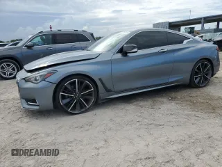 2017 Infiniti Q60 Premium with VIN JN1EV7EK4HM363368, listed as a Copart auction lot 63076615 with 77,198 mi miles and Salvage title. Bid and sale history available at DreamBid. Image 1.