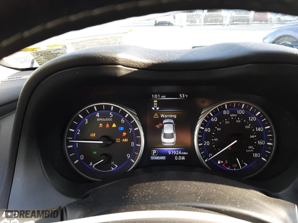 2014 Infiniti Q50 with VIN JN1BV7AR2EM691213, listed as a Copart auction lot 50857185 with 91924 miles and Non Repairable. Bid and sale history available at carsss.com. Image 8.