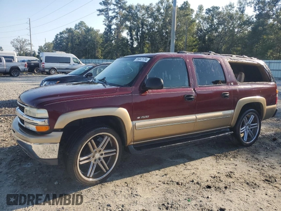 2000 Chevrolet Suburban LT with VIN 3GNEC16T0YG132453, listed as a Copart auction lot 75047174 with 0 mi miles and Salvage Title. Bid and sale history available at carsss.com. Image 1.