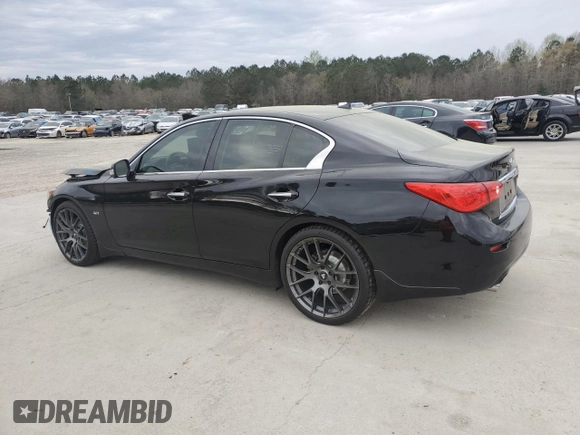 2016 Infiniti Q50 3.0t Premium with VIN JN1EV7AP0GM305290, listed as a Copart auction lot 49498585 with 110,384 mi miles and Salvage Title. Bid and sale history available at carsss.com. Image 2.