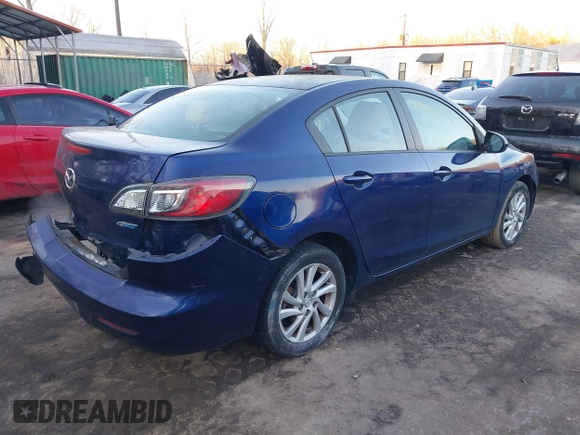 2012 Mazda 3 i Touring with VIN JM1BL1V75C1596510, listed as a IAAI auction lot 41341945 with 103,621 mi miles and . Bid and sale history available at DreamBid. Image 4.