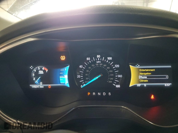 2016 Ford Fusion SE with VIN 3FA6P0HDXGR312386, listed as a Copart auction lot 59877245 with 148,247 mi miles and Salvage title. Bid and sale history available at DreamBid. Image 9.