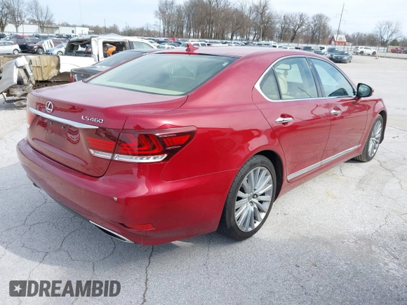 2013 Lexus LS 460 with VIN JTHBL5EF5D5121592, listed as a IAAI auction lot 41821080 with 169,055 mi miles and . Bid and sale history available at DreamBid. Image 4.