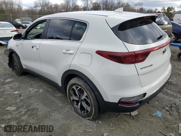 2020 Kia Sportage LX with VIN KNDPMCAC1L7811850, listed as a Copart auction lot 48014715 with 88,267 mi miles and Salvage Title. Bid and sale history available at carsss.com. Image 2.