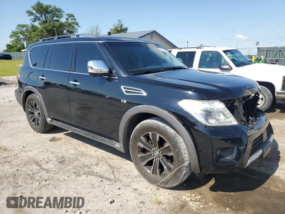 2017 Nissan Armada Platinum с VIN JN8AY2NE2H9701177, выставлен на аукционе Copart как лот 58912495 с пробегом 149 949 миль миль и Списание • Salvage title. История ставок и продаж доступна на DreamBid. Изображение 4.