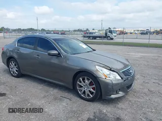 2010 Infiniti G37 Sedan x with VIN JN1CV6AR5AM452120, listed as a IAAI auction lot 42085568 with 120,985 mi miles. Bid and sale history available at carsss.com. Image 1.