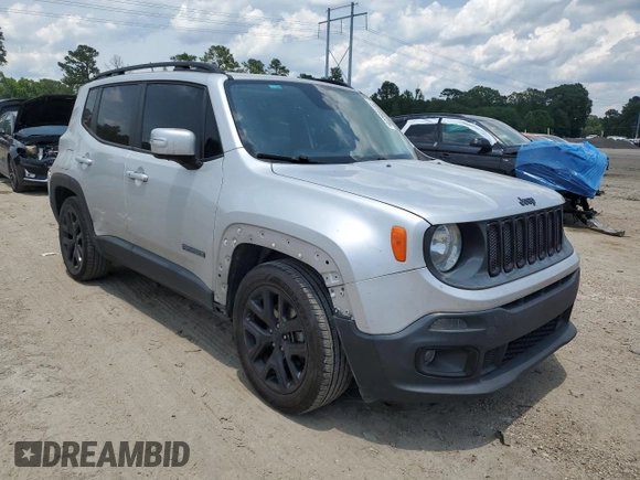 2017 Jeep Renegade Altitude with VIN ZACCJABB6HPF55278, listed as a Copart auction lot 59189225 with 156,379 mi miles and Salvage title. Bid and sale history available at DreamBid. Image 4.