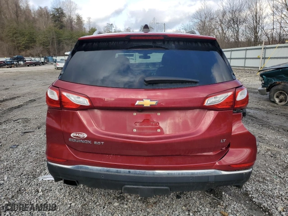 2018 Chevrolet Equinox LT with VIN 3GNAXKEX5JS531567, listed as a Copart auction lot 43532945 with 57,233 mi miles and Salvage Title. Bid and sale history available at carsss.com. Image 6.