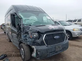 2023 Ford Transit Cargo with VIN 1FTBR3XG9PKA31930, listed as a IAAI auction lot 41397621 with 62,874 mi miles and . Bid and sale history available at DreamBid. Image 1.
