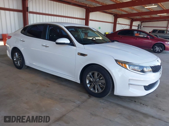 2016 Kia Optima LX Turbo with VIN 5XXGT4L19GG043570, listed as a IAAI auction lot 41837500 with 160,231 mi miles. Bid and sale history available at carsss.com. Image 1.