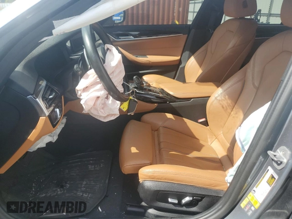 2021 BMW 5 Series 530e with VIN WBA13AG05MCF22098, listed as a Copart auction lot 55460105 with Not Provided miles and Clean Title. Bid and sale history available at carsss.com. Image 7.