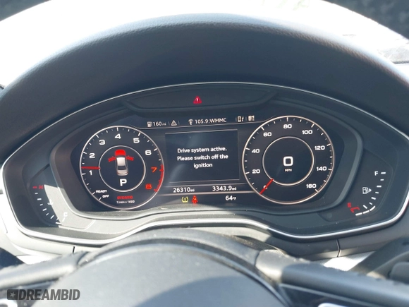 2018 Audi A4 Premium Plus with VIN WAUENAF44JA063134, listed as a IAAI auction lot 41764674 with 26,310 mi miles. Bid and sale history available at carsss.com. Image 7.