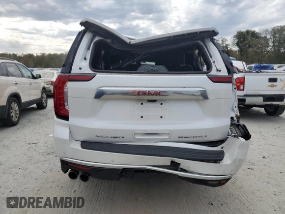 2022 GMC Yukon XL Denali with VIN 1GKS2JKL0NR238244, listed as a Copart auction lot 75345804 with 28,003 mi miles and Salvage Title. Bid and sale history available at carsss.com. Image 6.