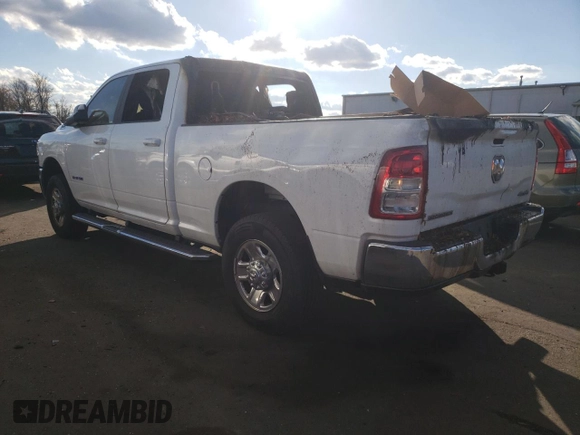 2021 Ram 2500 Big Horn with VIN 3C6UR5DJ0MG552419, listed as a Copart auction lot 80180364 with 0 mi miles and Salvage Title. Bid and sale history available at carsss.com. Image 2.