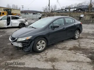 2014 Honda Civic Sedan LX with VIN 2HGFB2F57EH514919, listed as a Copart auction lot 52821645 with 179,571 mi miles and Salvage Title. Bid and sale history available at carsss.com. Image 1.
