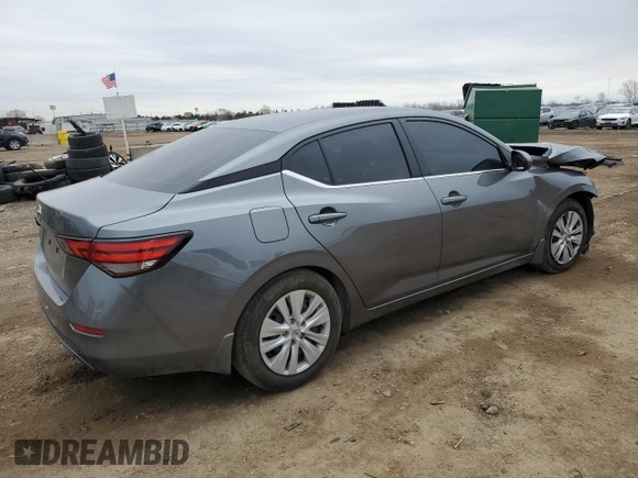 2023 Nissan Sentra S with VIN 3N1AB8BV0PY285971, listed as a Copart auction lot 47606815 with 21,076 mi miles and Salvage Title. Bid and sale history available at DreamBid. Image 3.