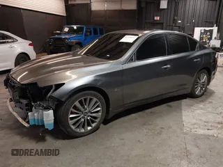 2018 Infiniti Q50 3.0t LUXE with VIN JN1EV7AR8JM610044, listed as a IAAI auction lot 41733252 with 116,320 mi miles. Bid and sale history available at carsss.com. Image 2.