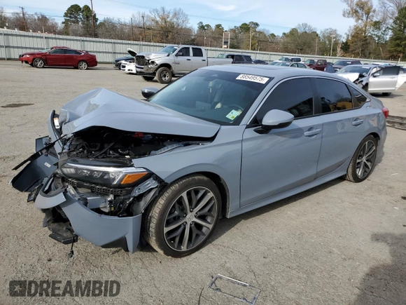 2024 Honda Civic Sedan Touring with VIN 2HGFE1F95RH330640, listed as a Copart auction lot 88549575 with 10,108 mi miles and Salvage Title. Bid and sale history available at carsss.com. Image 1.