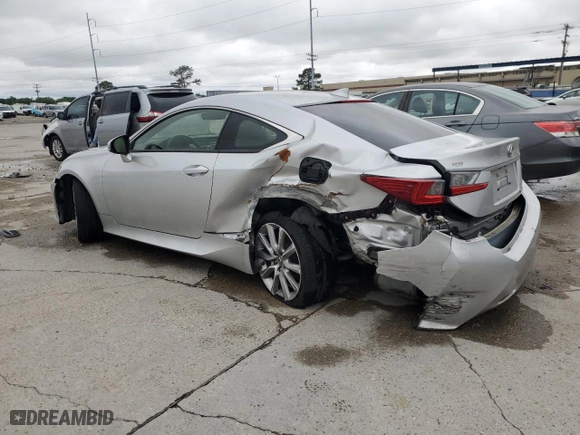 2015 Lexus RC 350 with VIN JTHHE5BC5F5002359, listed as a Copart auction lot 51528635 with 104,529 mi miles and Salvage Title. Bid and sale history available at carsss.com. Image 2.