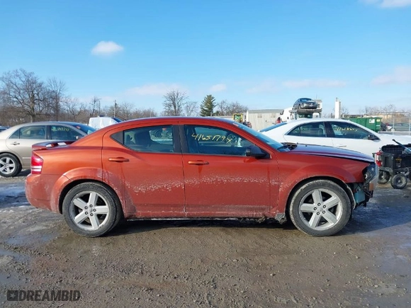 2008 Dodge Avenger SXT with VIN 1B3LC56R78N696122, listed as a IAAI auction lot 41651794 with 195,054 mi miles. Bid and sale history available at carsss.com. Image 14.