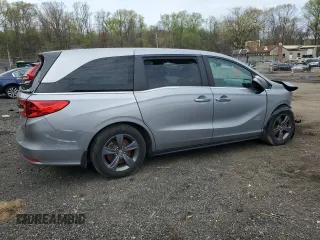 2022 Honda Odyssey EX with VIN 5FNRL6H53NB017028, listed as a Copart auction lot 53077075 with Not Provided miles and Salvage Title. Bid and sale history available at DreamBid. Image 3.