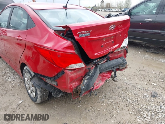 2015 Hyundai Accent GLS with VIN KMHCT4AE0FU915871, listed as a IAAI auction lot 41955604 with 110,822 mi miles and . Bid and sale history available at carsss.com. Image 6.