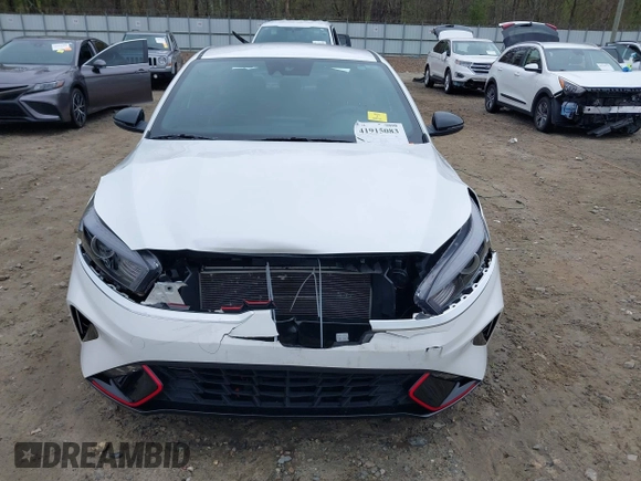 2023 Kia Forte GT-Line with VIN 3KPF54AD5PE667569, listed as a IAAI auction lot 41915083 with 26,097 mi miles. Bid and sale history available at carsss.com. Image 12.