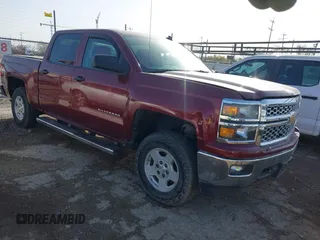 2014 Chevrolet Silverado 1500 LT with VIN 3GCUKREH4EG284122, listed as a IAAI auction lot 41667059 with 243,251 mi miles. Bid and sale history available at carsss.com. Image 1.