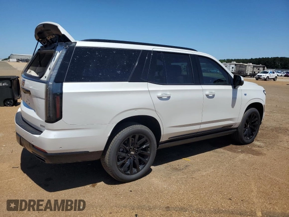2025 Cadillac Escalade 4WD Sport Platinum with VIN 1GYS9GRL7SR239431, listed as a Copart auction lot 54129845 with 510 mi miles and Clean title. Bid and sale history available at DreamBid. Image 3.