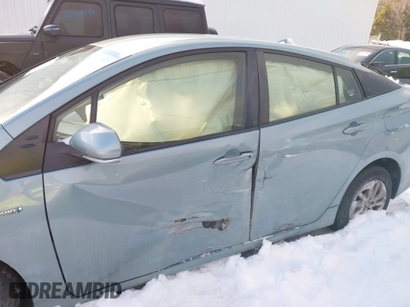 2016 Toyota Prius Two with VIN JTDKBRFU4G3017233, listed as a IAAI auction lot 41520005 with 95,501 mi miles and . Bid and sale history available at DreamBid. Image 6.