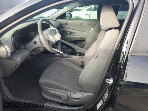 2023 Hyundai Elantra SEL with VIN KMHLS4AG5PU586509, listed as a Copart auction lot 54062625 with 15,961 mi miles and Salvage title. Bid and sale history available at DreamBid. Image 7.