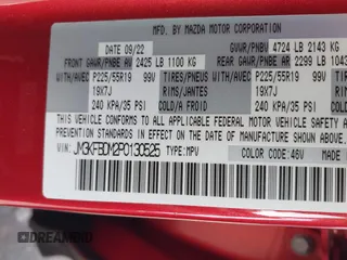 2023 Mazda CX-5 S Premium with VIN JM3KFBDM2P0130525, listed as a IAAI auction lot 41479518 with 18,145 mi miles and . Bid and sale history available at DreamBid. Image 9.