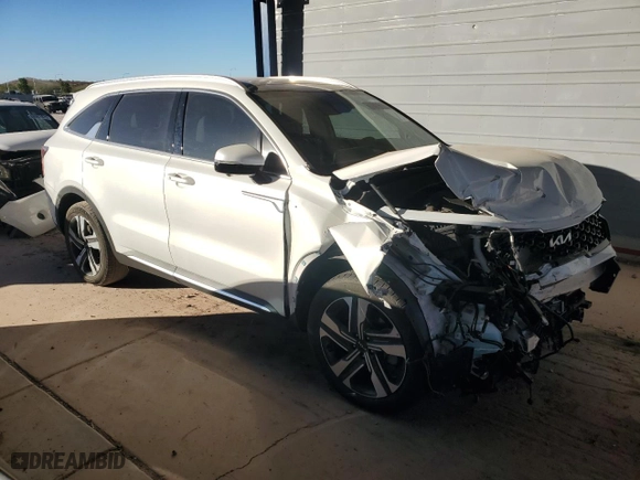 2023 Kia Sorento Hybrid SX Prestige with VIN KNDRMDLG7P5138756, listed as a Copart auction lot 88041315 with 35,986 mi miles and Salvage Title. Bid and sale history available at carsss.com. Image 4.