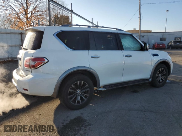 2018 Nissan Armada Platinum with VIN JN8AY2NE9J9733162, listed as a Copart auction lot 79910654 with 74,089 mi miles and Clean Title. Bid and sale history available at carsss.com. Image 3.